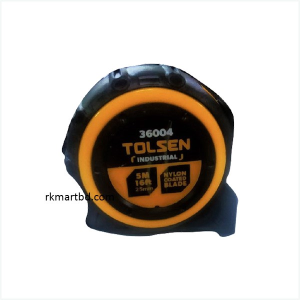 Steel Measuring Tape 5m Industrial (Metric and Inch Blade) Tolsen-36004
