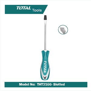 Flat Screwdriver 6 Inch THT2166 Total-Brand
