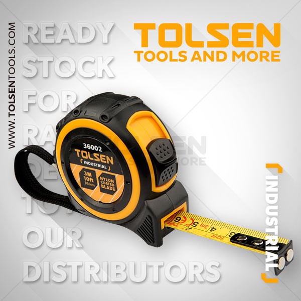 Steel Measuring Tape 3m Industrial Tolsen-36002