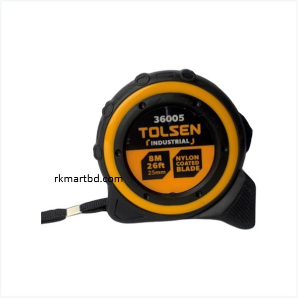 Steel Measuring Tape 8m Industrial (Metric and Inch Blade) Tolsen-36005