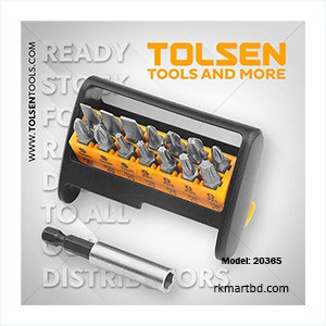 15PCS Magnetic Screwdriver Bits Set-20365 Tolsen