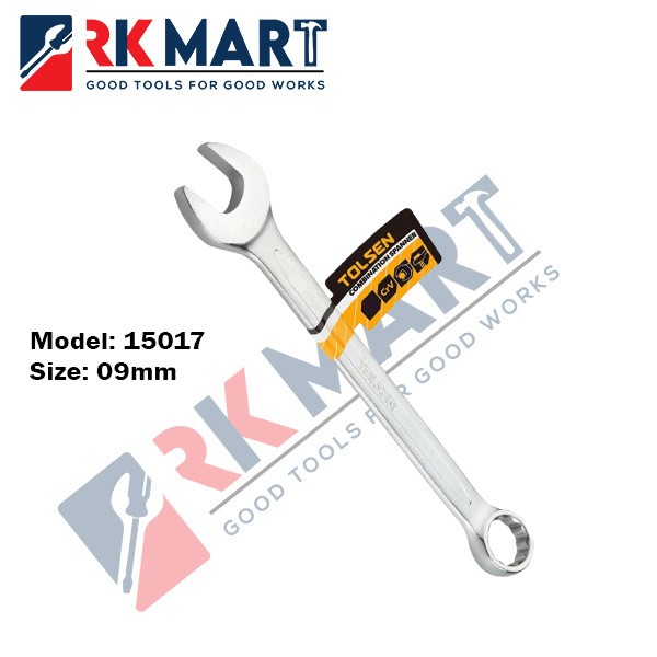 9mm Combination Spanner (Wrench) Tolsen-15017