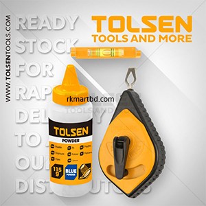 Chalk Line Reel Marker with powder bottle set Tolsen-42013